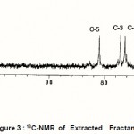 Figure 3 : 13C-NMR of Extracted Fractan