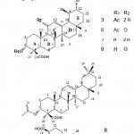 Figure 1: The Anti-Herpes compounds isolated from the oleoresin of Boswellia carterii Birdwood.