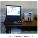 Fig.7. Simulation of power mode