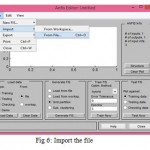 Fig 6: Import the file