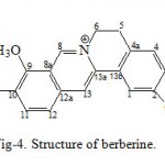 Figure 4: Structure of berberine.