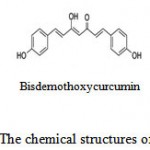 Figure 1: The chemical structures of three curcuminoids.