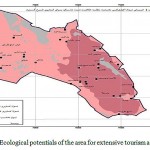 Figure 4: Ecological potentials of the area for extensive tourism activities