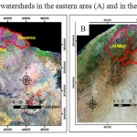 Figure 1: Selected watersheds in the eastern area (A) and in the western area (B).