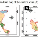 Figure 4: Land cover / land use map of the eastern areas (A) and the western area (B).