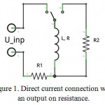 Figure 1: Direct current connection with an output on resistance.