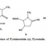 Figure 12: Chemical structure of Pyrizinostatin (a), Pyrostatin A (b) and Pyrostatin B (c).