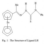 Figure 1 : The Structure of Ligand LH.