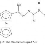 Figure 2 : The Structure of Ligand AH.