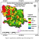 Figure 6: Agroforestry suitability map with existing LULC