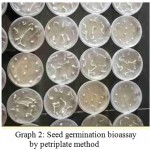 Graph 2: Seed germination bioassay by petriplate method.
