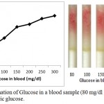 Figure 6: Determination of Glucose in a blood sample (80 mg/dl glucose) with added synthetic glucose.