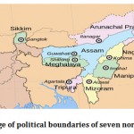 Figure 1: Image of political boundaries of seven northeast  states.
